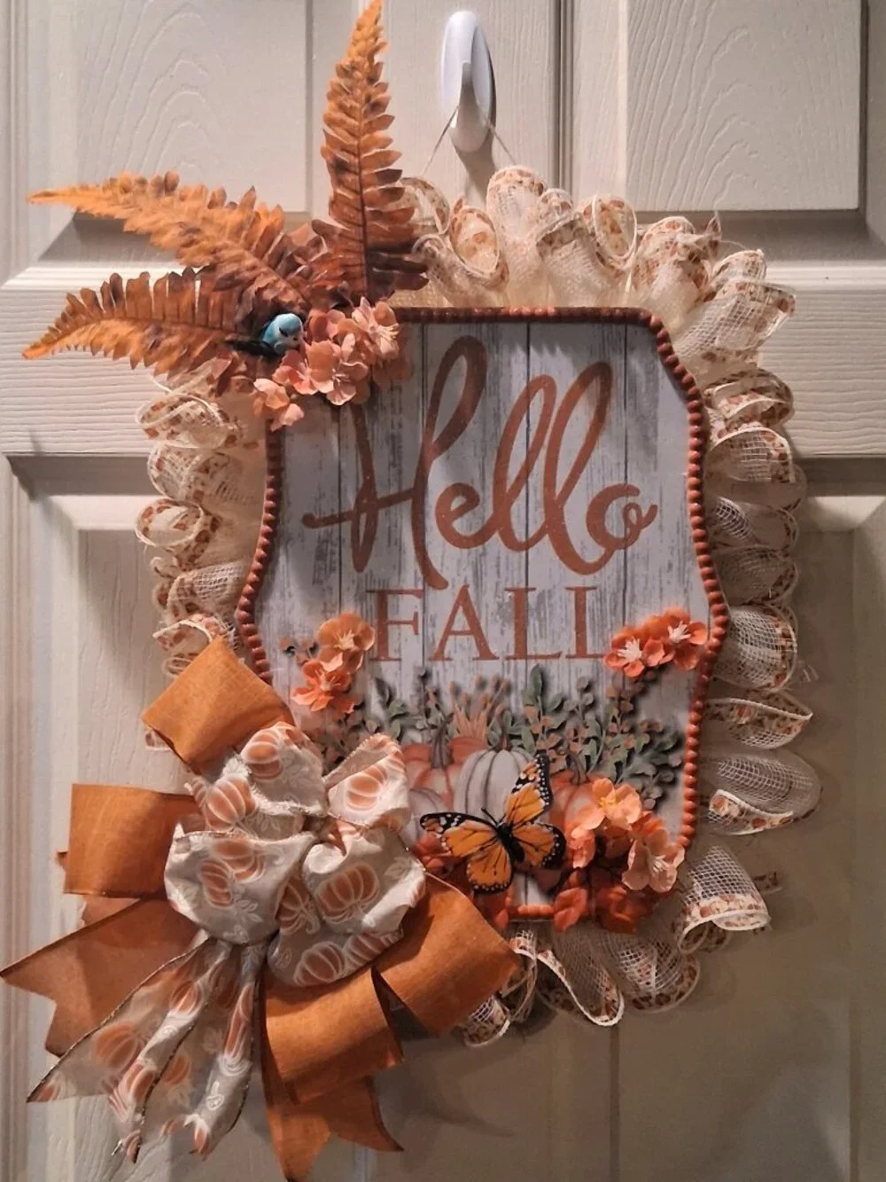 Hello Fall Wall/Door Hanging featuring Bold Autumn Colors